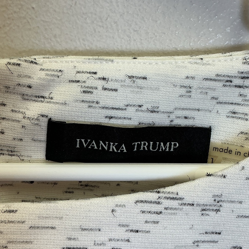 Ivanka Trump Cream Textured Mini Dress - Picture 2 of 5
